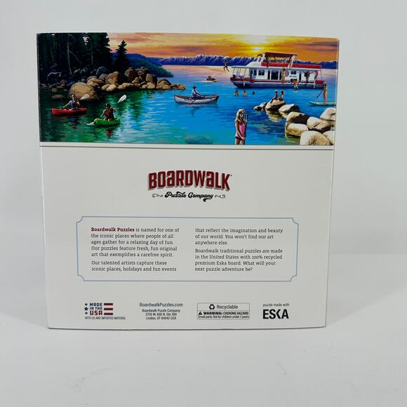 Boardwalk Lake Tahoe California 500 Piece Jigsaw Puzzle Collectible - Picture 4 of 6